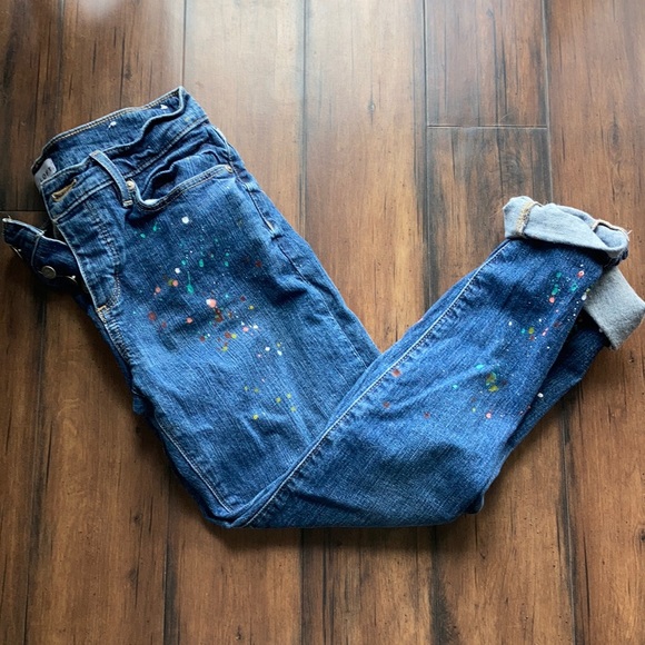 LOFT Denim - NWOT Loft Paint Splatter Boyfriend Jeans 24 P /00